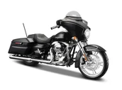 Kolekcjonerskie modele pojazdów - Maisto Harley-Davidson Street Glide Special '15: motocykl model 1: 12, z kierownicy, ruchomą podstawką i swobodnie rollende kół, 17 cm, czarna (532328) - miniaturka - grafika 1