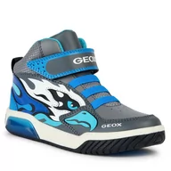 Buty dla chłopców - Sneakersy Geox J Inek Boy J369CB 0BU11 C0415 D Grey/Lt Blue - miniaturka - grafika 1