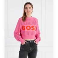 Swetry damskie - BOSS BLACK Sweter Fenniki | Relaxed fit - miniaturka - grafika 1