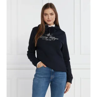 Tommy Hilfiger Bluza HILFIGER SCRIPT DW5 | Regular Fit - Bluzy damskie - miniaturka - grafika 1