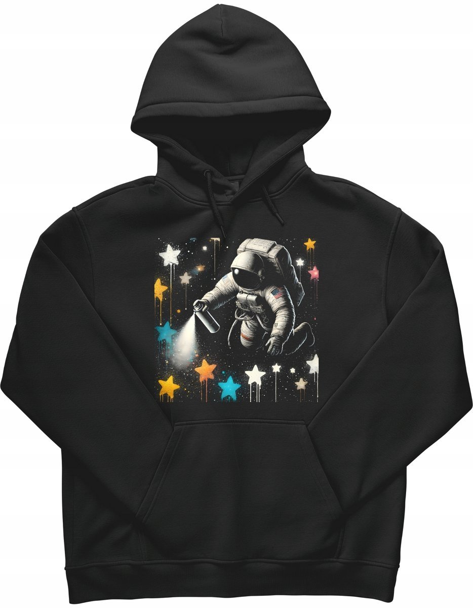 Bluza dziecięca Astro Nasa Spacex ciekawa Grafika Prezent czarna R-5-6 A750