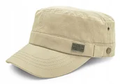 Czapki i chusty sportowe męskie - PATROLÓWKA Męska Czapka z Daszkiem Bawełniana BEŻOWA Pako Jeans - miniaturka - grafika 1