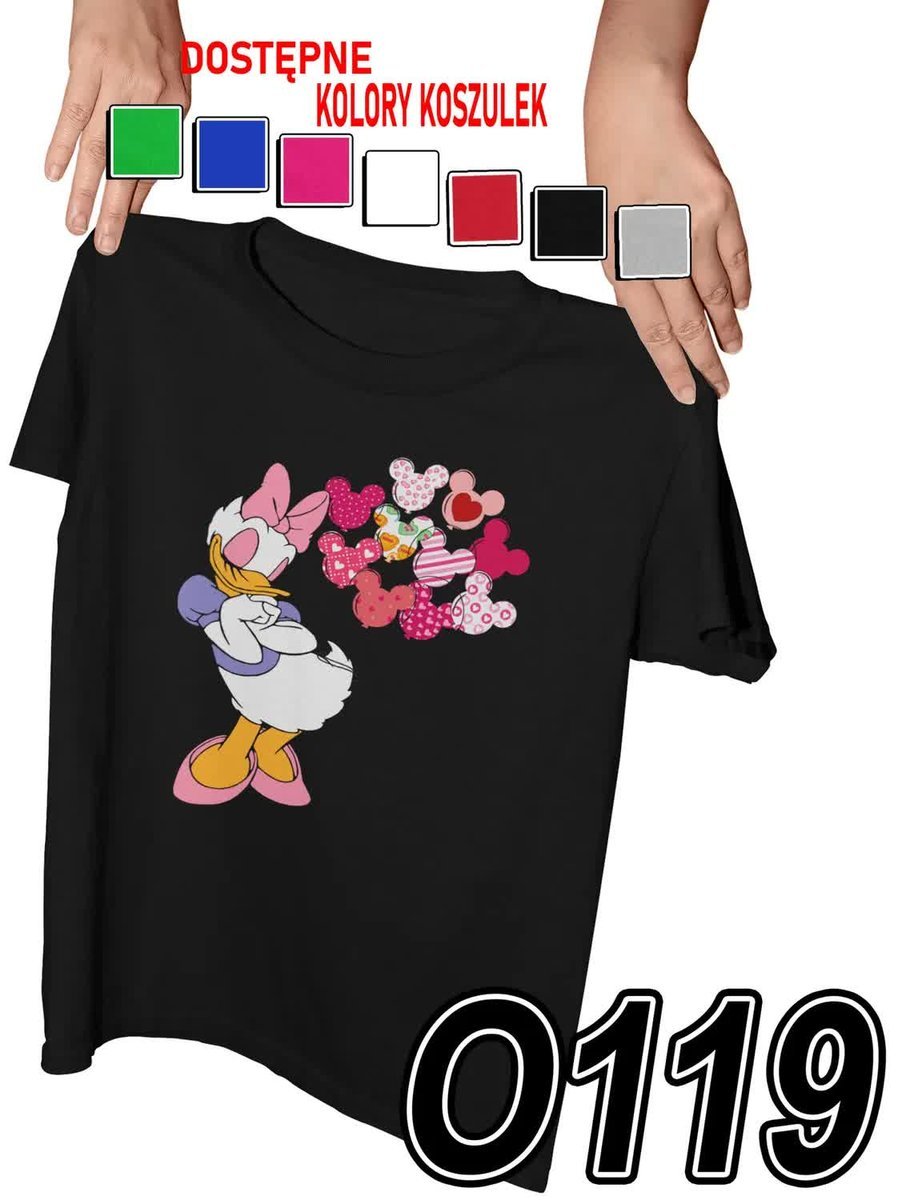 Koszulka Dziecięca Z Nadrukiem Daisy Myszka Miki Donald Pluto - L 146-152