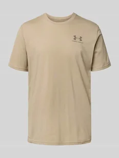 T-shirt z nadrukiem z logo - Koszulki męskie - miniaturka - grafika 1