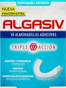 Higiena protez i aparatów ortodontycznych - Podkładki samoprzylepne Algasiv Denture Fixative Seals Down do utrwalający protezy zębowe 30 szt (8413853531003) - miniaturka - grafika 1