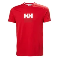 Koszulki męskie - Męska Koszulka z krótkim rękawem HELLY HANSEN CORE GRAPHIC T 53936_163 – Czerwony - miniaturka - grafika 1