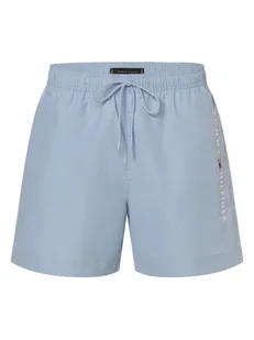 Tommy Hilfiger Męskie spodenki kąpielowe Mężczyźni niebieski jednolity, M - Spodenki męskie - miniaturka - grafika 1