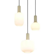 Lampy sufitowe - Lampa zwisająca kuchenna DIVA 319830308 Trio kaskada zwis czarny złoty biały - miniaturka - grafika 1