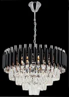 Lampy sufitowe - Toledo lampa wisząca 6xE27 chrom/czarna 6260/6 8C BL - miniaturka - grafika 1