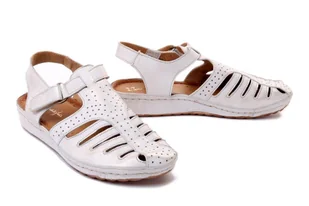 MACIEJKA 6060A-22/00-5 beż przecierka, sandały damskie - Maciejka - Półbuty damskie - miniaturka - grafika 1