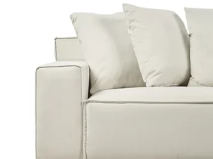 Sofa 3-osobowa welurowa złamana biel VISKAN Lumarko! - Sofy i kanapy - miniaturka - grafika 6