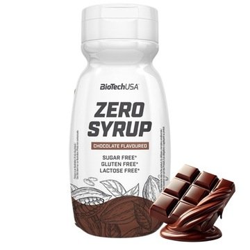 BioTech Zero Syrup 320ml Syrop Zero Kalorii Czekoladowy Chocolate