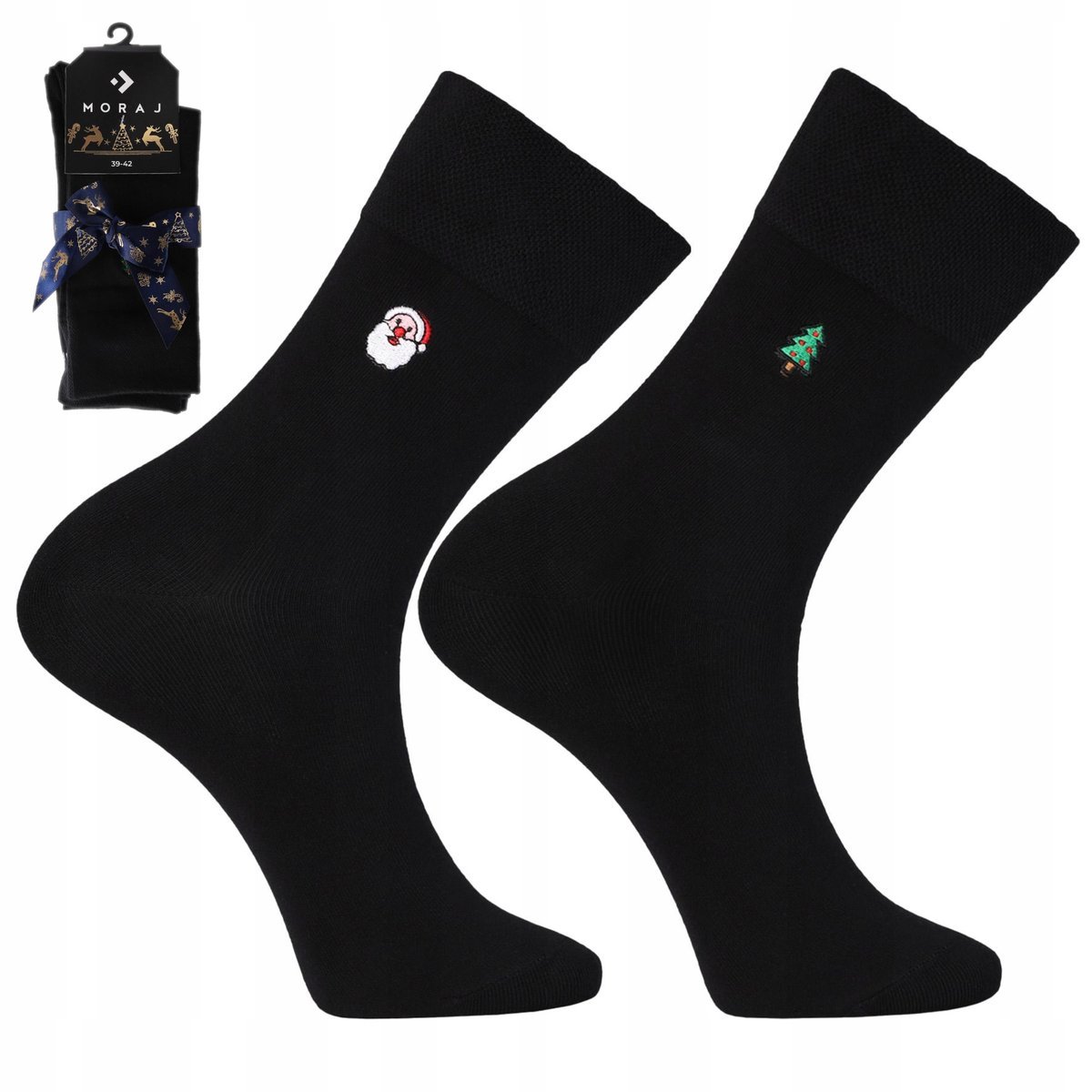 SKARPETY ŚWIĄTECZNE Męskie PREZENT NA ŚWIĘTA Skarpetki 2-PAK MORAJ 39-42