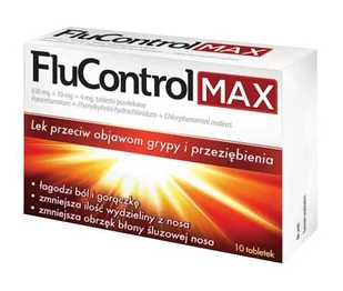 Aflofarm Flucontrol Max 10 szt. - Przeziębienie i grypa - miniaturka - grafika 1