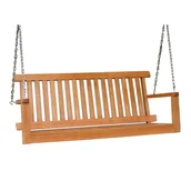 Huśtawki - Wisząca ławka ogrodowa z drewna eukaliptusowego ADDU Columbia - miniaturka - grafika 1