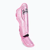 Ochraniacze do sportów walki - Ochraniacze piszczeli Top King Super Star pink/silver - miniaturka - grafika 1