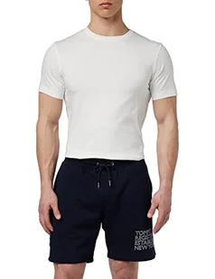 Tommy Hilfiger Męskie szorty dresowe z odznaką graficzne cargo, Pustynne niebo, L - Spodenki damskie - miniaturka - grafika 1