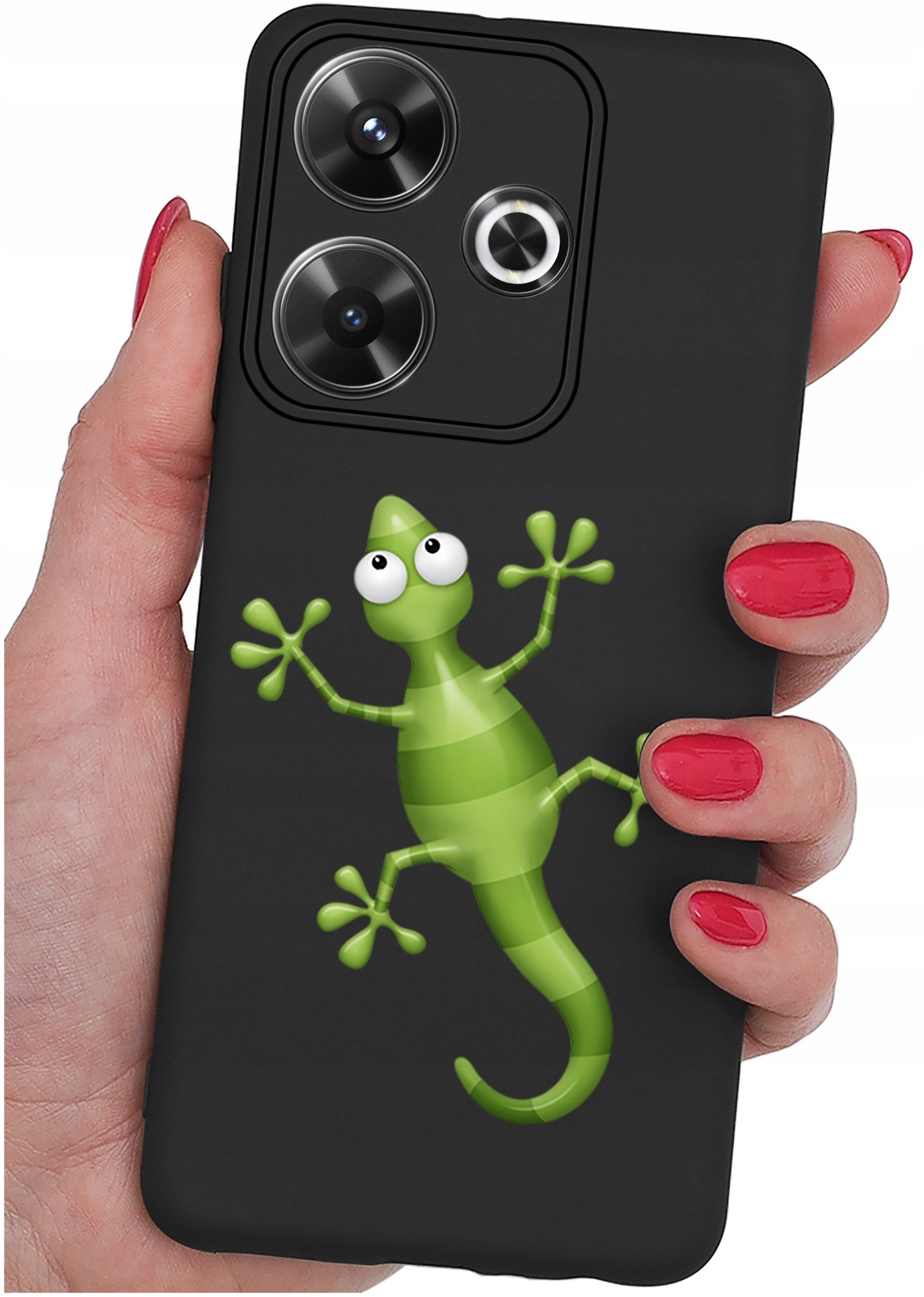 Etui do Xiaomi Redmi 13 4G WZORYSILIKONOWE MATT CASE + SZKŁO 9H