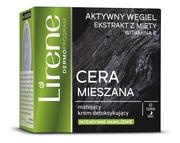 Kremy do twarzy - Lirene Lirene Cera Mieszana matujący krem detoksykujący na dzień/na noc 50ml KRE LIR-023 - miniaturka - grafika 1