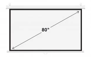 Deluxx Ekran projekcyjny ścienny Camrock Matte W 80 - Ekrany projekcyjne - miniaturka - grafika 1