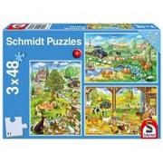 Puzzle - Schmidt Puzzle 3x48 Na farmie G3 - miniaturka - grafika 1