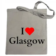 Torby i wózki na zakupy - Torba na zakupy nadruk I Love Glasgow Szkocja - miniaturka - grafika 1
