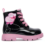 Buty dla dziewczynek - Trapery Garvalin 251342 Czarny - miniaturka - grafika 1