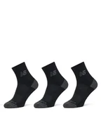 Skarpetki damskie - New Balance Zestaw 3 par wysokich skarpet unisex Active Cushion Quarter Socks LAS35204BK Czarny - miniaturka - grafika 1