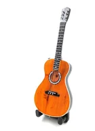Figurki dekoracyjne - Mini gitara klasyczna 15cm - BMG-031 w stylu Paco de Lucia - miniaturka - grafika 1