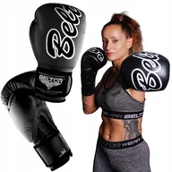 Rękawice bokserskie - Beltor Rękawice bokserskie VICTOUS czarny 16 oz BEL/556#CZA - miniaturka - grafika 1