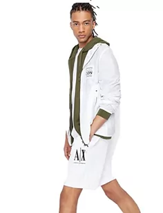 Armani Exchange Męskie logo z przodu, regulowane stringi na co dzień, biały, XL - Majtki damskie - miniaturka - grafika 1