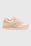 Sneakersy damskie - New Balance New Balance 574 Damskie Różowe (WL574SLA)" WL574SLA - miniaturka - grafika 1
