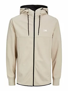 Kurtki męskie - Jack & Jones Męska kurtka męska Jcoair Zip Hood Sn, Oxford Tan, XXL - grafika 1