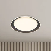 Lampy sufitowe - Briloner Lampa sufitowa LED Ijus, aluminiowy / szary / cynkowy, salon / jadalnia, tworzywo sztuczne, nowoczesny - miniaturka - grafika 1