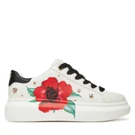 Sneakersy damskie - Sneakersy Aldo Love Kiss 13918603 Biały - miniaturka - grafika 1