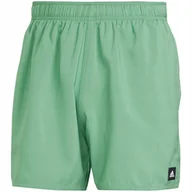 Kąpielówki męskie - Spodenki kąpielowe męskie adidas Solid CLX Short-Length zielone IR6222 2XL - miniaturka - grafika 1