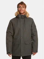 Kurtki męskie - Quiksilver Kurtka zimowa Long Trip Jckt EQYJK03988 Szary Regular Fit - miniaturka - grafika 1