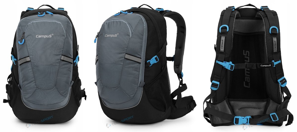 PLECAK CAMPUS HORTON 30 LEKKI WYGODNY STYLOWY SZARY