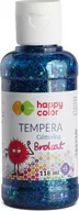 Przybory szkolne - GDD Farba Tempera 118ml brokat niebieska HAPPY COLOR - GDD - miniaturka - grafika 1