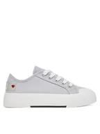 Trampki damskie - LOVE MOSCHINO Trampki JA15012G0MJP0010 Szary - miniaturka - grafika 1