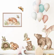 Naklejki na ścianę - Leśni przyjaciele III Naklejka na ścianę dla dzieci - miniaturka - grafika 1
