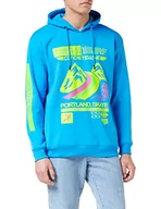 Bluzy męskie - Soul Star Męska bluza z kapturem Urbansurf, Niebieski (niebieski 086eae), M - miniaturka - grafika 1