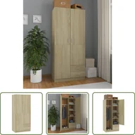Szafy - The Living Store Szafa dąb sonoma 80x52x180 cm materiał drewnopochodny - miniaturka - grafika 1