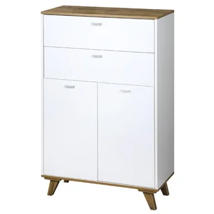 Szafka łazienkowa z szufladami i drzwiczkami - Półki łazienkowe - miniaturka - grafika 1