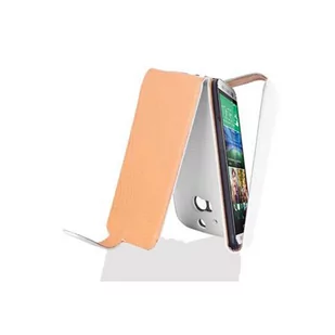 Flip Case Do HTC ONE M8 Pokrowiec w BIAŁY MAGNEZOWY Obudowa Etui Case Cover Ochronny Cadorabo - Etui i futerały do telefonów - miniaturka - grafika 1