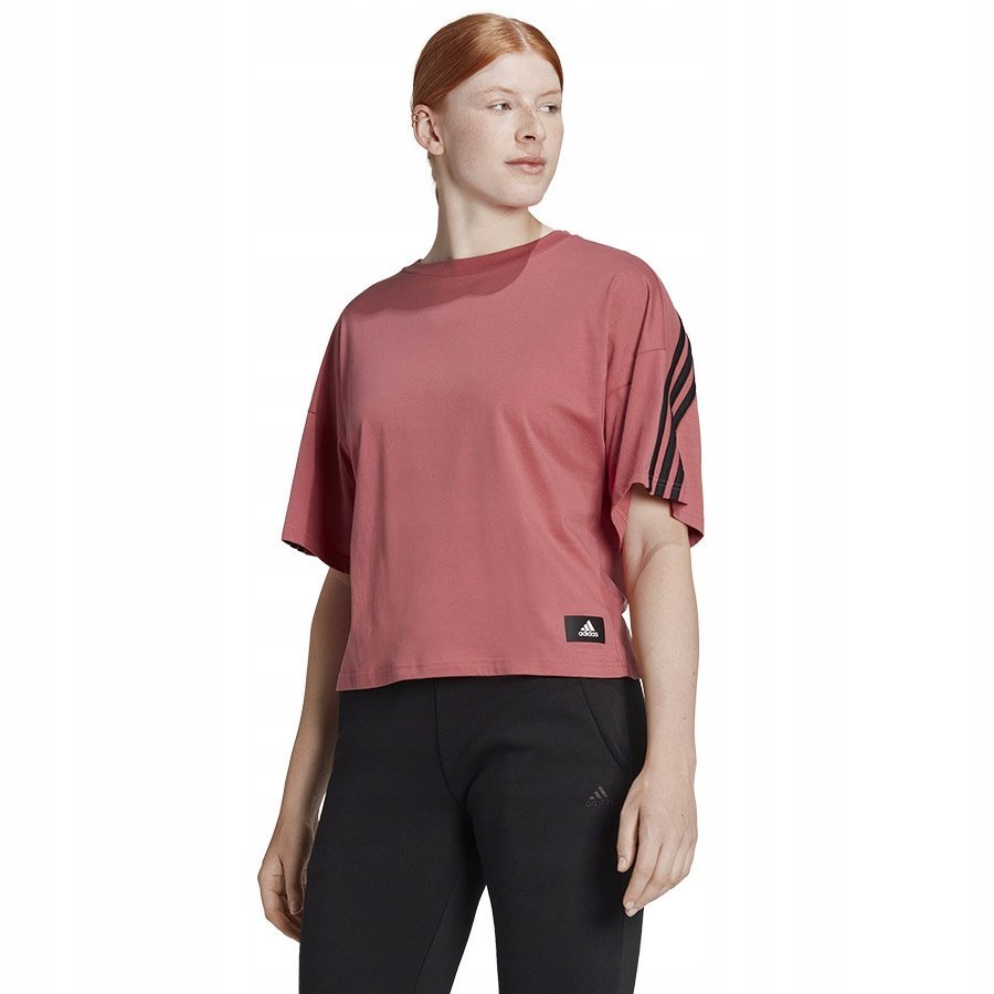 Koszulka adidas FI 3 Stripes Tee HK0494 czerwony S