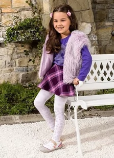 RAJSTOPY MONA DZ TAMIKA 60 WZ 03 (kolor koral, rozmiar 116-122) - Rajstopy - miniaturka - grafika 1