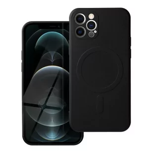 OEM Futerał Silicone Mag Cover Do Iphone 12 Pro Max Czarny - Etui i futerały do telefonów - miniaturka - grafika 1