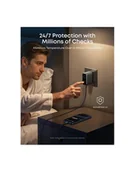 Ładowarki do telefonów - anker Ładowarka sieciowa USB-A + 2xUSB-C 100W SMART z wyświetlaczem, ciemnoszara - miniaturka - grafika 1