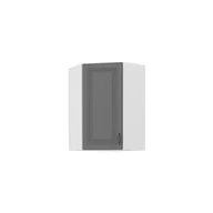 Szafki kuchenne - Szafka Górna Wisząca Narożna 1 Drzwi 58 x 58 GN-90 1F Stilo Dust Grey Stolarz Lempert Dąb Artisan - miniaturka - grafika 1